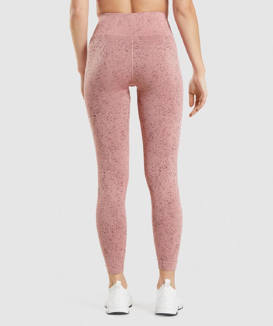 Gymshark Adapt Fleck Seamless Ženske Tajice Roze | HR 4046AHK